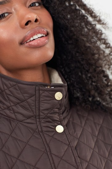 Joules newdale quilted jacket burgundy store