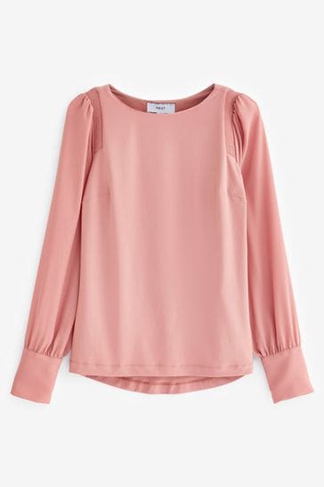 Blush pink deals long sleeve