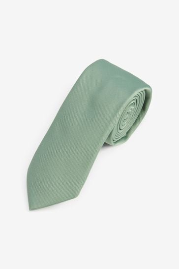 Sage Zöld Slim Twill Nyakkendők