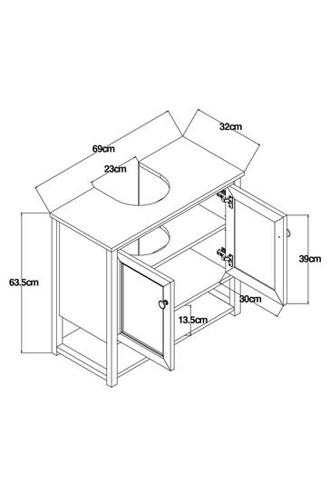 Hygena under deals sink storage unit