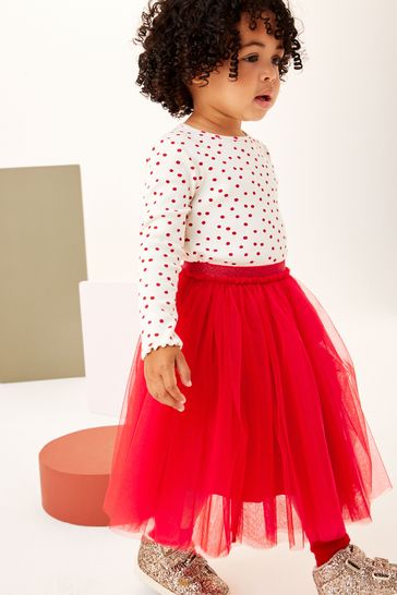 Red skirt next outlet