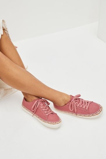 Pink espadrille sale sneakers
