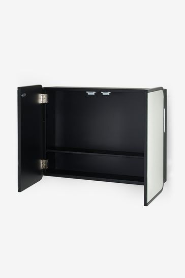 Buy Black Mirrored Storage Double Wall Cabinet from Next United