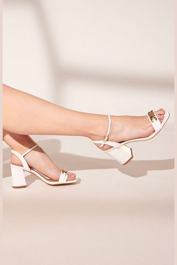 Dune block shop sandals