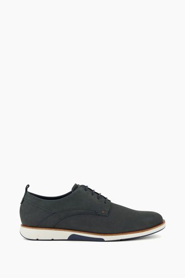 Buy Dune London Blue Standard Fit Wide Fit Barnabey Perforated Wedge Casual Shoes from Next Hungary