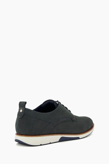 Buy Dune London Blue Standard Fit Wide Fit Barnabey Perforated Wedge Casual Shoes from Next Denmark