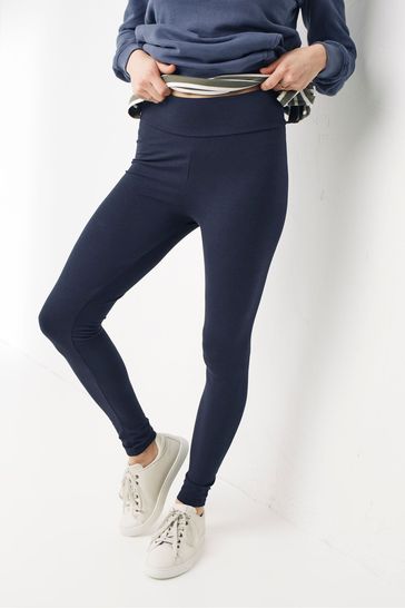 Buy FatFace Blue Sustainable High Rise Leggings from Next Luxembourg
