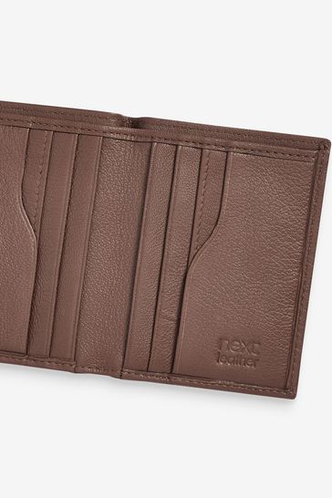 Tan Brown Leather Cardholder Wallet