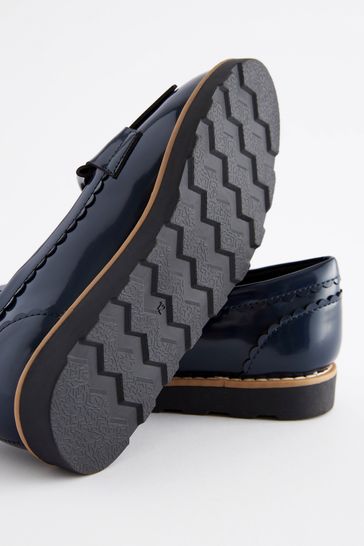 Navy blue loafer on sale shoes