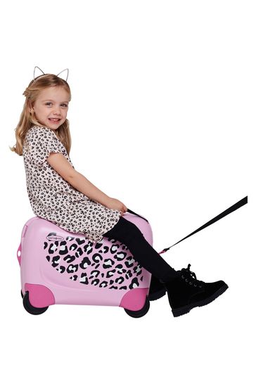 Samsonite leopard print luggage deals
