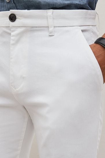 White hotsell chino joggers