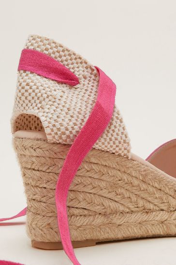 Neon sales pink espadrilles