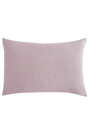 Buy Lazy Linen Set of 2 Pink 100 Washed Linen Pillowcases from