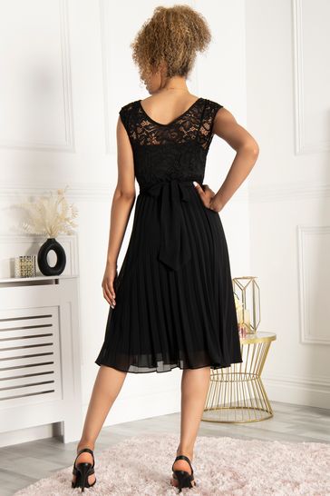 Jolie moi shop black lace dress