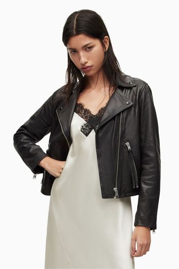 Buy AllSaints Dalby Biker Jacket from Next Luxembourg