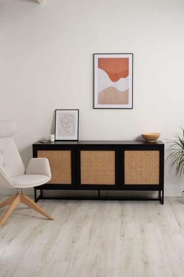 Koble Black Mia Smart Rattan Sideboard