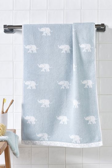 Blue Elephants Towel