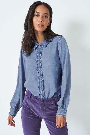 Blue shirt womens next discount