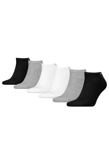 Calvin Klein Grey 6 Pack Trainer Socks