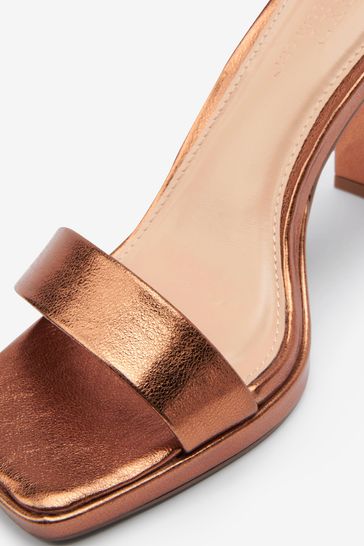 Bronze shop platform sandals