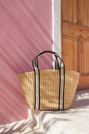 Natural Weave Basket Bag