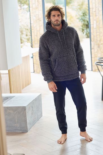 Charcoal Grey Overhead Next Borg Loungewear Hoodie