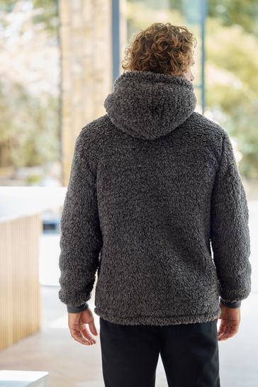 Buy Charcoal Grey Overhead Next Borg Loungewear Hoodie from Next Poland