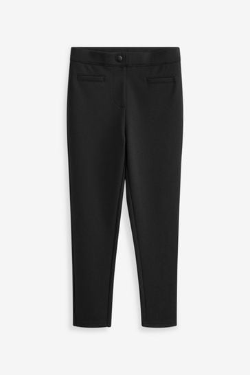 Black school shop skinny trousers