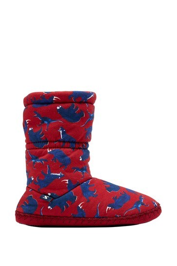 Buy Joules Kids Red Jnr Padabout Slipper Socks from Next Luxembourg