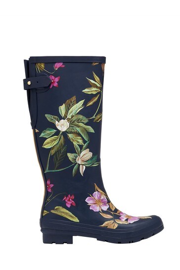 Joules Printed Wellies With Back Gusset