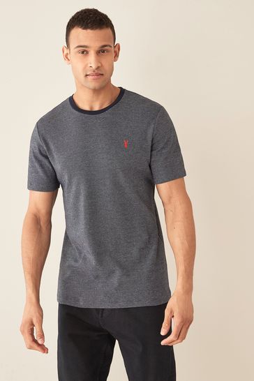 Navy Blue Plain Regular Fit Soft Touch T-Shirt