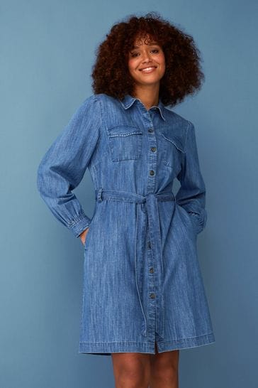 Denim on sale dress f&f