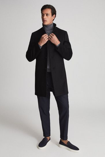Buy Reiss Gable Wool blend Epsom Overcoat from the Laura Ashley online shop