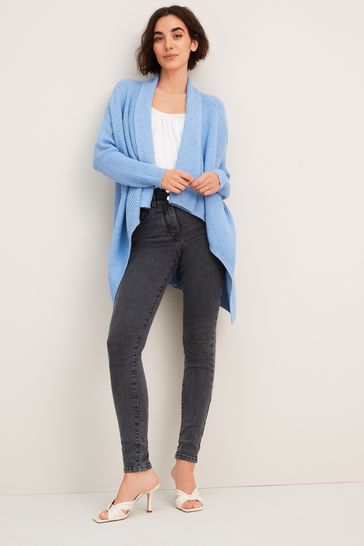 Light blue waterfall cardigan cheap