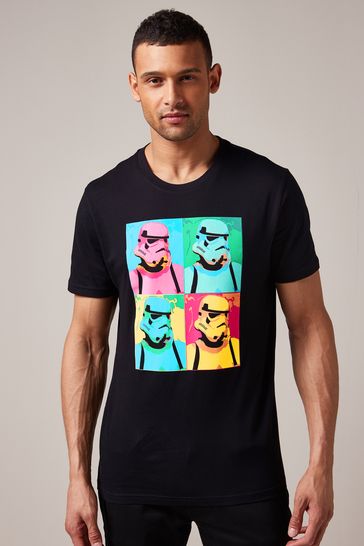 Stormtrooper Black Fluro Regular Fit TV And Film License T-Shirt