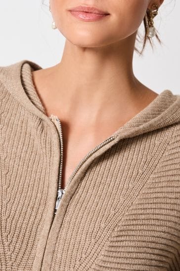 Neck zip clearance hoodie