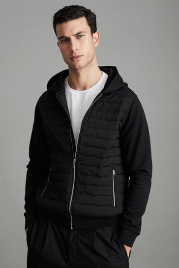Tjw hooded quilted zip thru deals