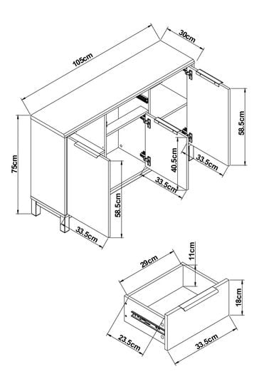 Next bronx clearance compact sideboard