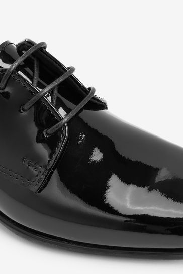 Buy Black Patent Leather Square Toe Derby Lace Up Shoes from Next