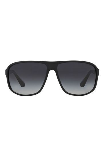 Emporio Armani Black Rubber Sunglasses