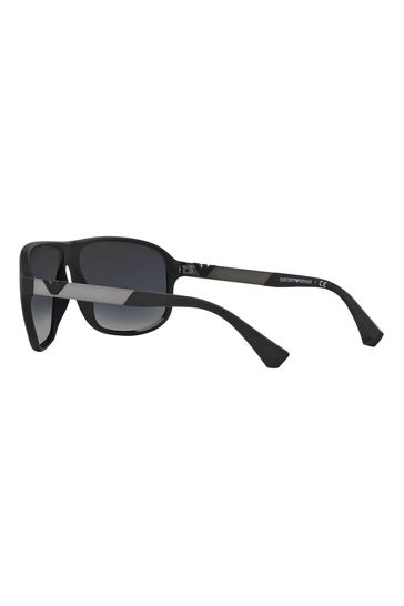 Buy Emporio Armani Black Rubber Sunglasses from Next Netherlands