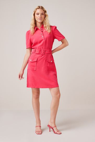 Pink utility dress best sale