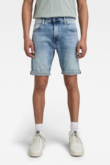 G-Star Blue 3301 Slim Shorts
