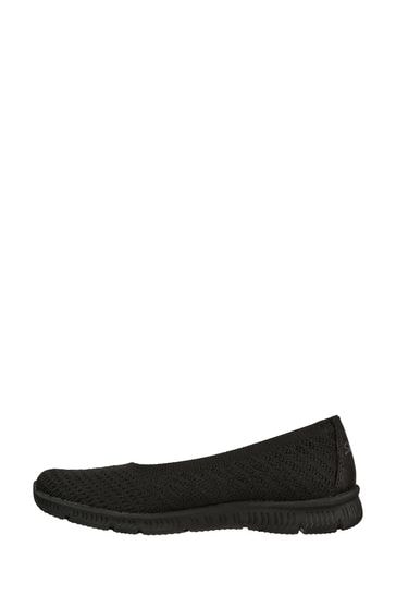 Black skechers store ladies shoes