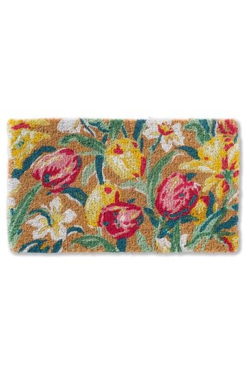 Laura Ashley Blue Tulips Doormat