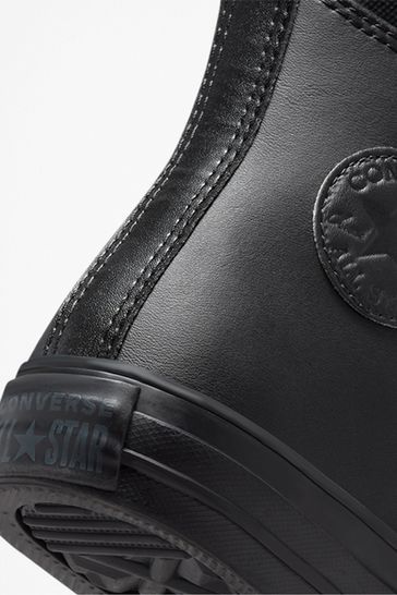Buy Converse Black Leather High Top Youth Trainers from Next Canada