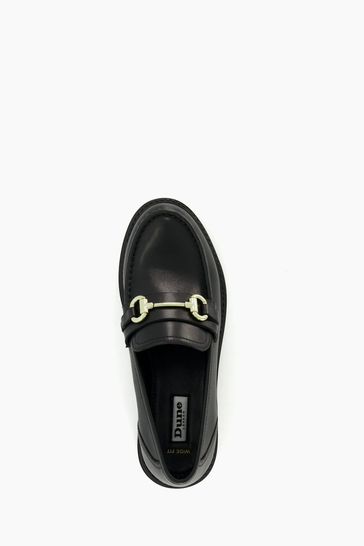 Dune black 2025 loafers women's