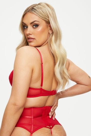 Ann summers red lace bra size 34 b 34b cup push up