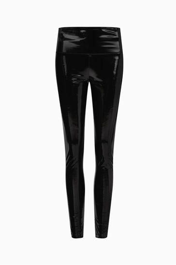 Buy AllSaints Black Cora Shine Leggings from Next Luxembourg