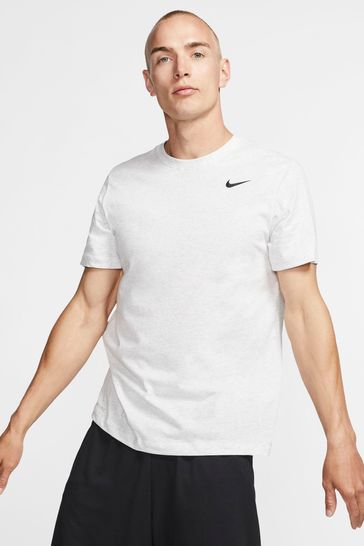 Nike Light Grey Dri-FIT Training T-Shirt